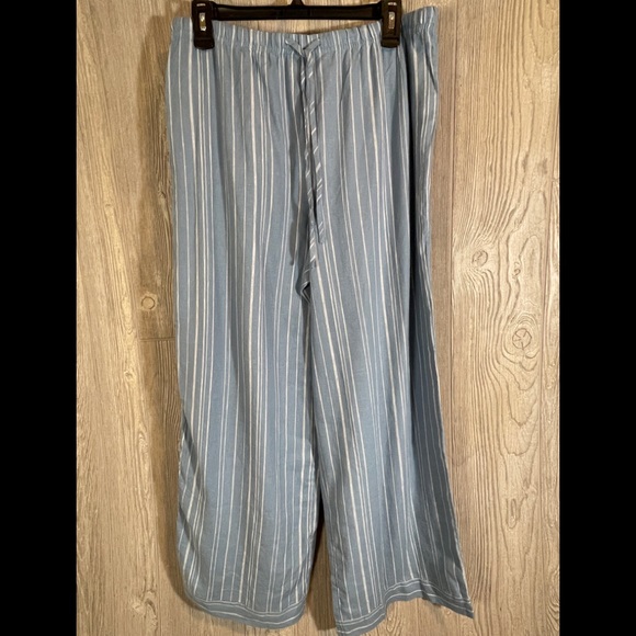 Nordstrom linen rayon blend striped pants size medium - Picture 1 of 5